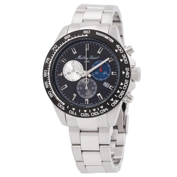 NWT Mathey-Tissot Fashion Men's Quartz Steel Authentic Watch - Picture 1 of 3
